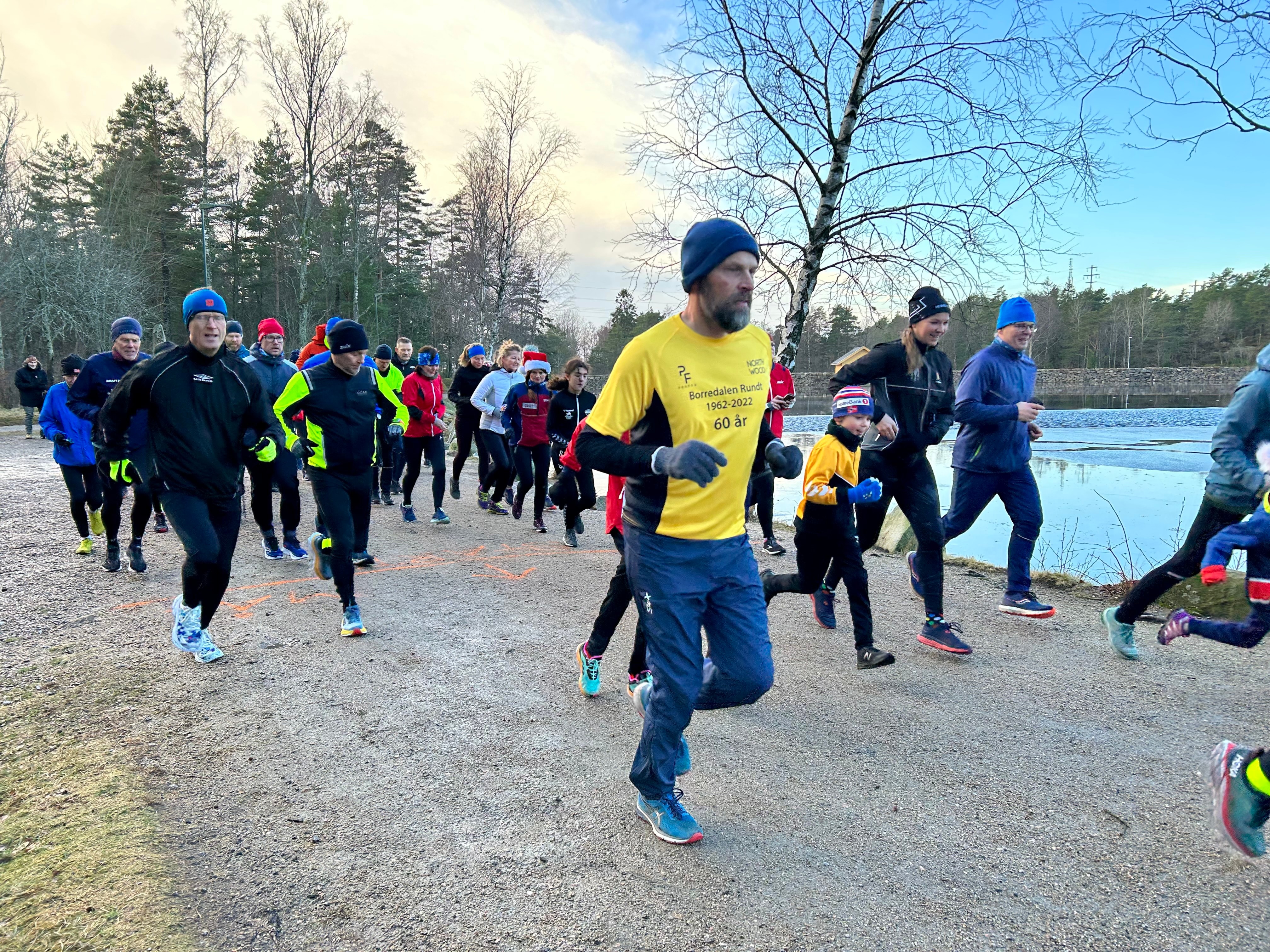 Nyttårsløpet ble arrangert rundt 2.dam i Bjørndalen med 44 deltagere